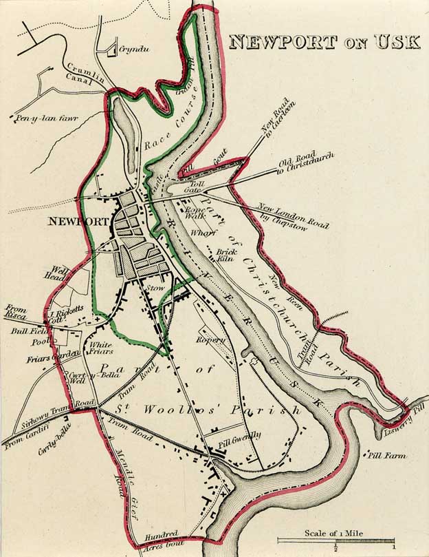 Plan of Newport 1835