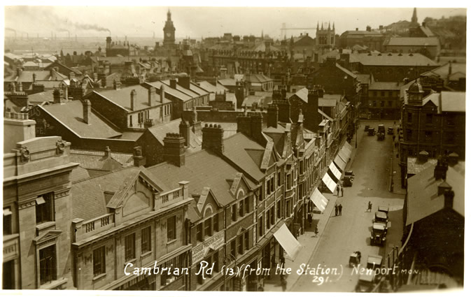 Cambrian Road Newport from the Railway Station