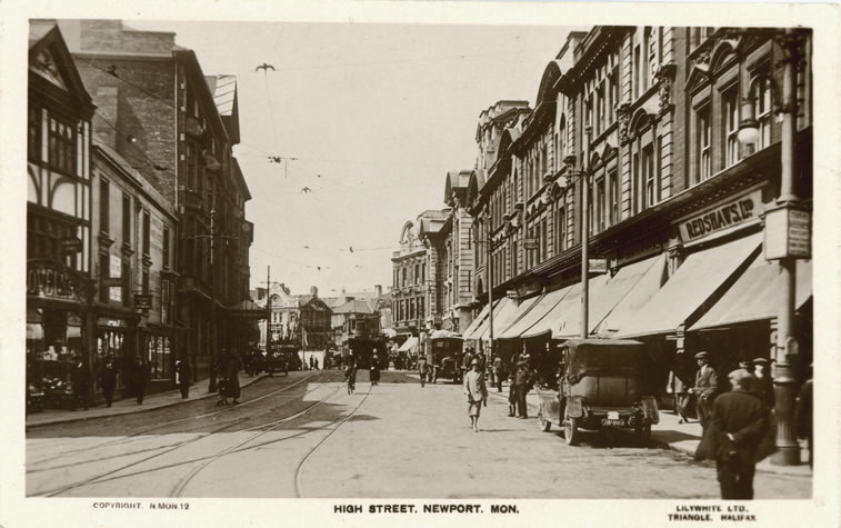 High Street Newport Mon Lilywhite Ltd Postcard Early 1900s