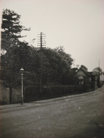 Gothic Cottages Malpas Road Newport in the 1940s. The view point is just above the Pillmawr Road pumping station. Originally numbered 1 & 2 - my grandmothers cottage became 495 Malpas Road in the 1950s.